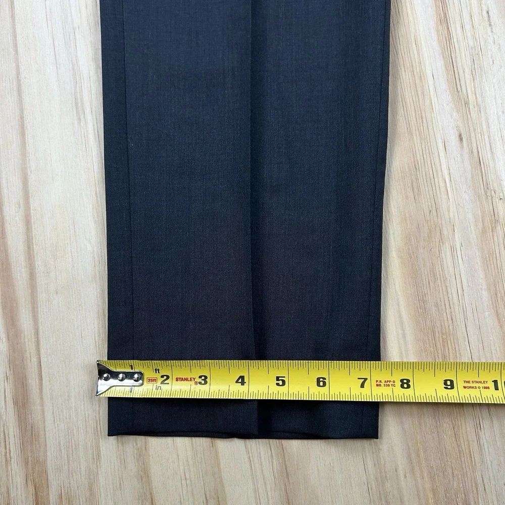 Banana Republic Marzotto Men's 31x30 Charcoal Gray Standard Fit Super 120s Wool